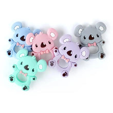 Load image into Gallery viewer, Baby Silicone Teethers BPA Free Teething Toy Animals Koala Bear Dog Teether Silicone Beads
