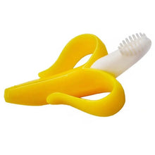 Load image into Gallery viewer, Baby Teether Toys Toddle Safe Banana Teething Ring Silicone Chew Dental Care Toothbrush Nursing Beads Gift For Infant
