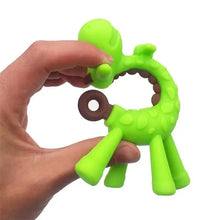 Load image into Gallery viewer, Baby Teether Toys Toddle Safe Banana Teething Ring Silicone Chew Dental Care Toothbrush Nursing Beads Gift For Infant
