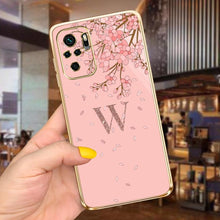 Load image into Gallery viewer, Back Shockproof Armor A-Z Letter Case For Xiaomi Redmi Note 10 Case Redmi Note 11S New 26 Letters Soft Slim Plating Phone Case For Xiaomi Redmi Note 10 Pro Max Bumper
