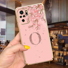 Load image into Gallery viewer, Back Shockproof Armor A-Z Letter Case For Xiaomi Redmi Note 10 Case Redmi Note 11S New 26 Letters Soft Slim Plating Phone Case For Xiaomi Redmi Note 10 Pro Max Bumper
