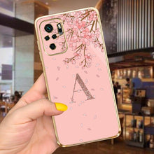 Load image into Gallery viewer, Back Shockproof Armor A-Z Letter Case For Xiaomi Redmi Note 10 Case Redmi Note 11S New 26 Letters Soft Slim Plating Phone Case For Xiaomi Redmi Note 10 Pro Max Bumper
