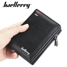 Load image into Gallery viewer, Baellerry Men's Zipper Short Fashion Wallet
