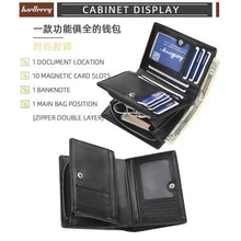 Load image into Gallery viewer, Baellerry Men's Zipper Short Fashion Wallet
