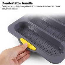 Load image into Gallery viewer, Baking Mold Food Grade 4 Grids Baguettes Silicone Mould Tray Anti-scalding Non-stick Bread Cake Molds Kitchen Tool Accessories Mold For Bread Baking  Loaves Bake Mold Loaf Muffin Pan Kitchen Baking Tools
