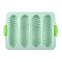 Load image into Gallery viewer, Baking Mold Food Grade 4 Grids Baguettes Silicone Mould Tray Anti-scalding Non-stick Bread Cake Molds Kitchen Tool Accessories Mold For Bread Baking  Loaves Bake Mold Loaf Muffin Pan Kitchen Baking Tools
