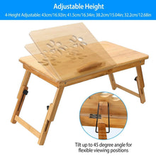 Load image into Gallery viewer, Bamboo Breakfast Serving Laptop Desk
