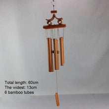 Load image into Gallery viewer, Bamboo Wind Chimes Pendant Balcony Outdoor Yard Garden Home Handmade Craft Wind Chimes With Rotating Hook Outdoor Decor Wind Chimes for Garden Patio Yard Home Antique Tubes Bell Handmade Wind Chime Wall Hanging Crafts Gift
