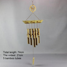 Load image into Gallery viewer, Bamboo Wind Chimes Pendant Balcony Outdoor Yard Garden Home Handmade Craft Wind Chimes With Rotating Hook Outdoor Decor Wind Chimes for Garden Patio Yard Home Antique Tubes Bell Handmade Wind Chime Wall Hanging Crafts Gift
