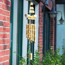 Load image into Gallery viewer, Bamboo Wind Chimes Pendant Balcony Outdoor Yard Garden Home Handmade Craft Wind Chimes With Rotating Hook Outdoor Decor Wind Chimes for Garden Patio Yard Home Antique Tubes Bell Handmade Wind Chime Wall Hanging Crafts Gift

