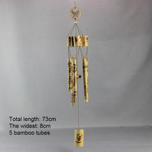 Load image into Gallery viewer, Bamboo Wind Chimes Pendant Balcony Outdoor Yard Garden Home Handmade Craft Wind Chimes With Rotating Hook Outdoor Decor Wind Chimes for Garden Patio Yard Home Antique Tubes Bell Handmade Wind Chime Wall Hanging Crafts Gift
