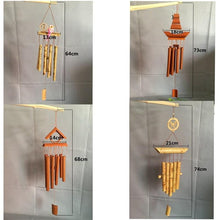 Load image into Gallery viewer, Bamboo Wind Chimes Pendant Balcony Outdoor Yard Garden Home Handmade Craft Wind Chimes With Rotating Hook Outdoor Decor Wind Chimes for Garden Patio Yard Home Antique Tubes Bell Handmade Wind Chime Wall Hanging Crafts Gift
