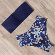 Load image into Gallery viewer, Bandage Bikini Swimwear Women Swimsuit High Waist Bikini Set Bathing Suit Push Up Women's Spaghetti Strap Bandeau Lace Up High Waist 2PCS Bikini Set
