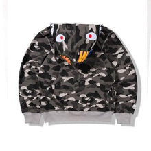 Load image into Gallery viewer, Camouflage Thin Hooded Zipper Jacket Shark Jacket
