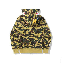 Load image into Gallery viewer, Camouflage Thin Hooded Zipper Jacket Shark Jacket
