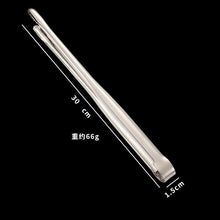Load image into Gallery viewer, Barbecue Food Tongs Non-Slip Cooking Clip Stainless Steel Tweezers Clip Buffet Restaurant Tools Kitchen Accessories Long Stainless Steel Kitchen Tongs And BBQ Accessories Grill Tweezers for Cooking Grilling

