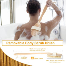 Load image into Gallery viewer, Bath Brush 15" Shower Body Back Scrubber
