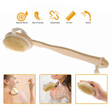 Load image into Gallery viewer, Bath Brush 15" Shower Body Back Scrubber
