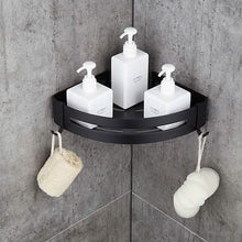Load image into Gallery viewer, Bathroom Shelf Space Aluminum Wall Mount Triangle Shower Corner Storage Rack
