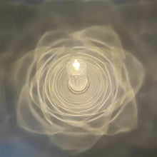 Load image into Gallery viewer, Battery-Powered LED Candle Lamp With Rose Pattern Refraction Halo Projection
