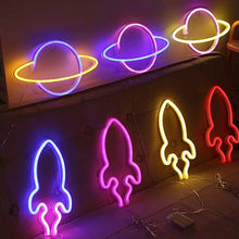 Load image into Gallery viewer, Battery USB LED Neon Light Wall Signs Night Home Decor
