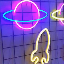 Load image into Gallery viewer, Battery USB LED Neon Light Wall Signs Night Home Decor
