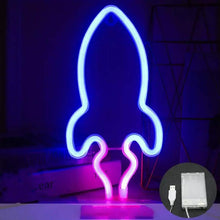 Load image into Gallery viewer, Battery USB LED Neon Light Wall Signs Night Home Decor
