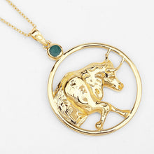 Load image into Gallery viewer, 0.23 Carat Genuine Emerald .925 Sterling Silver Pendant
