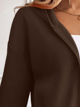 Load image into Gallery viewer, Relaxed Minimalist Zip-Up Dropped Shoulder Hooded Jacket Casual &amp; Comfortable Lightweight Outerwear
