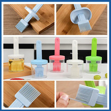 Load image into Gallery viewer, BBQ Brush Cleaning Nylon/Silicone Brush Baking Bread Cooking Oil Cream Tools Multipurpose Kitchen Utensil Tool Silicone Oil Bottle Brush Barbecue Portable Dining Restaurant Kitchen Cooking BBQ Accessories
