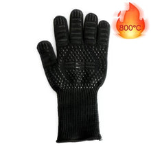 Load image into Gallery viewer, BBQ Gloves Silicone Heat-Resistant Glove Kitchen Microwave Oven Mitts 500 800 Degree Fireproof And Non-Slip Barbecue Gloves  Kitchen Gloves Long Wrist Protect Non-Slip Silicone for Barbecue Cooking
