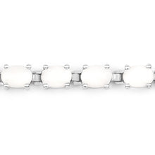 Load image into Gallery viewer, 10.26 Carat Genuine Opal .925 Sterling Silver Bracelet
