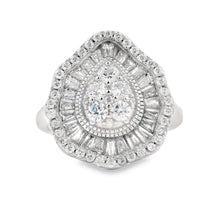 Load image into Gallery viewer, Cubic Zirconium Ring Sterling Silver
