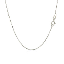 Load image into Gallery viewer, 14k White Gold Diamond-Cut Bead Chain 1.0mm
