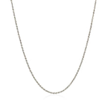Load image into Gallery viewer, 14k White Gold Adjustable Rope Chain 1.0mm
