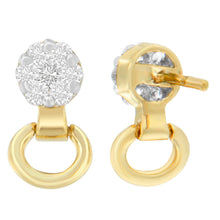 Load image into Gallery viewer, 14K Yellow Gold 1/2 cttw Diamond Stud Earrings (I-J, SI1-SI2)
