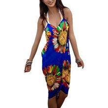 Load image into Gallery viewer, Beach Cover Ups Stripe Bikini Cover Up For Women With Tassel Summer Beach Dress  Women Summer Casual Swing T Shirt Dresses Beach Cover Up Loose Dress  Ladies Swimsuit Plus Size Beachwear
