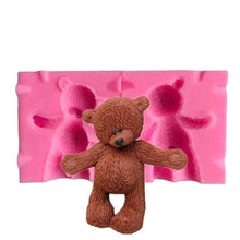 Load image into Gallery viewer, Bear Shape Silicone Mold Cake Baking Decoration Crafts Decoration Chocolate Mold Bear Silicone Mold Baking Molds Chocolate Candy Baking Tool 3D Cake Mold Decoration Baking Tool Mold
