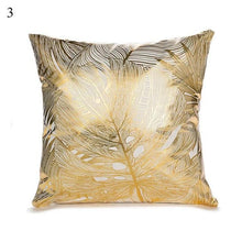 Load image into Gallery viewer, Beautiful Gold Print Pillow Cover Home Cotton Modern Decorative Pillowcase Gold Cushion Cases Decorative Cushions For Sofa Seat Covers Pillow Case
