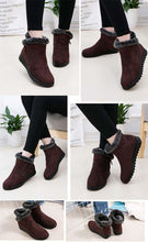 Load image into Gallery viewer, Beautiful Red Womens Ankle Boots New Fashion Waterproof Platform Winter Warm Snow Boots Outdoor Warm Mid-Calf Boot Non-Slip Water Resistant Winter Cold Weather Elegant Shoes
