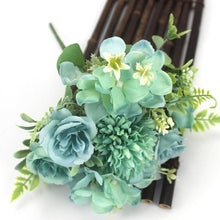 Load image into Gallery viewer, Beautiful Silk Hydrangeas Artificial Wedding Flowers For Bride Hand Silk Blooming Peony Fake Flowers Home Decoration
