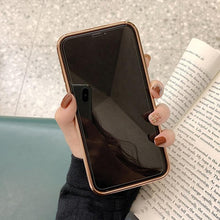 Load image into Gallery viewer, Beautiful White Pearl Chain Gold Color Plating Straight Edge Phone Case for iPhone 13 11 12 Pro Max Case for iPhone X XS MAX XR 7 8 Plus Phone Case Plating Pearl Chain Wrist Bracelet Cover

