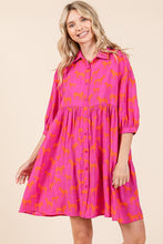 Load image into Gallery viewer, Zebra Print Button Down Shirt Mini Dress For Women – Fluttering, Bold and Fashion-Forward Dress with Pocketed Tiered Design
