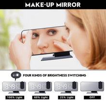 Load image into Gallery viewer, Bedroom Projection Digital Alarm Clock
