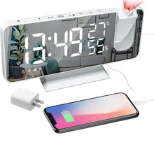 Load image into Gallery viewer, Bedroom Projection Digital Alarm Clock
