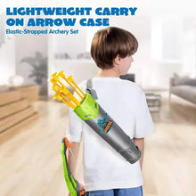Load image into Gallery viewer, LED Bow &amp; Arrow Toy Set for Kids Light-Up Archery Play Kit with Suction Cup Arrows (Blue/Green)
