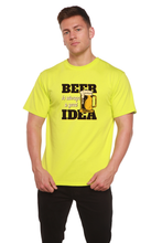 Load image into Gallery viewer, Beer Idea Men's Bamboo Viscose/Organic Cotton Short Sleeve Graphic T-Shirt
