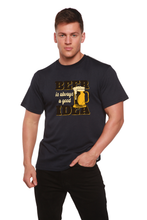 Load image into Gallery viewer, Beer Idea Men's Bamboo Viscose/Organic Cotton Short Sleeve Graphic T-Shirt
