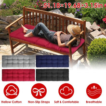 Load image into Gallery viewer, Bench Seat Cushion for Indoor Outdoor Furniture Non-Slip

