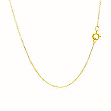 Load image into Gallery viewer, 14k Yellow Gold Diamond Cut Cable Link Chain 0.7mm
